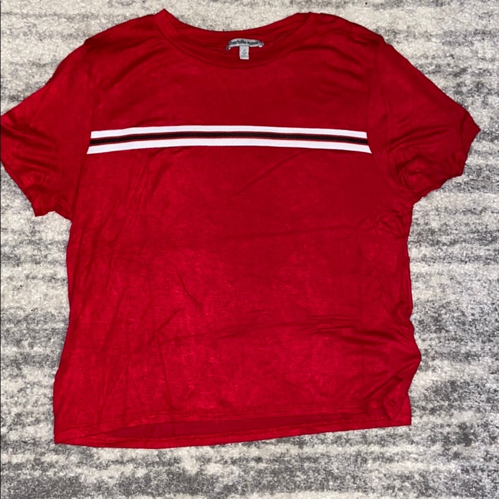 Charlotte Russe red crop top